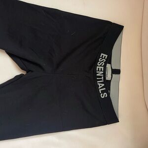 Essentials Fear of God, black biker shorts
